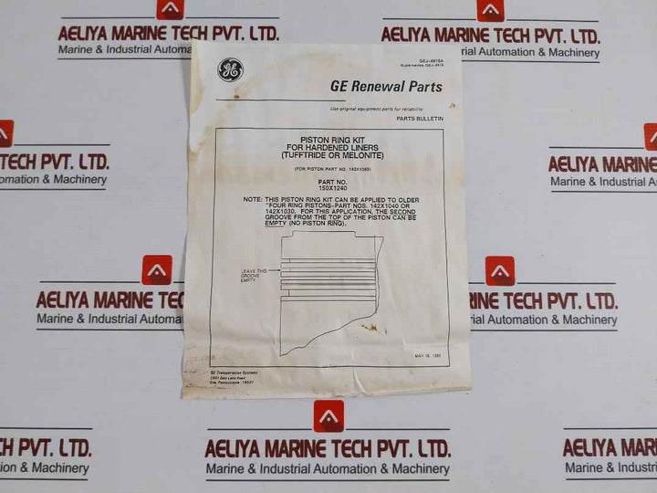 General Electric 150X1240 Piston Ring Kit