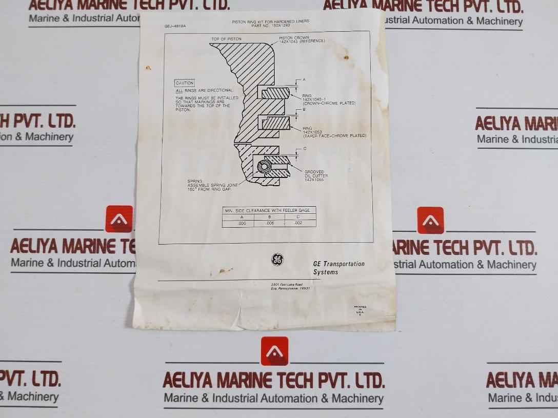 General Electric 150X1240 Piston Ring Kit
