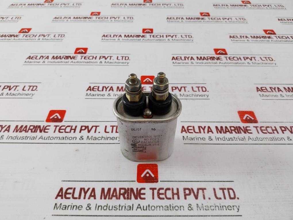 General Electric A97f8631 Oil Filled Capacitor 15uf 1500vdc