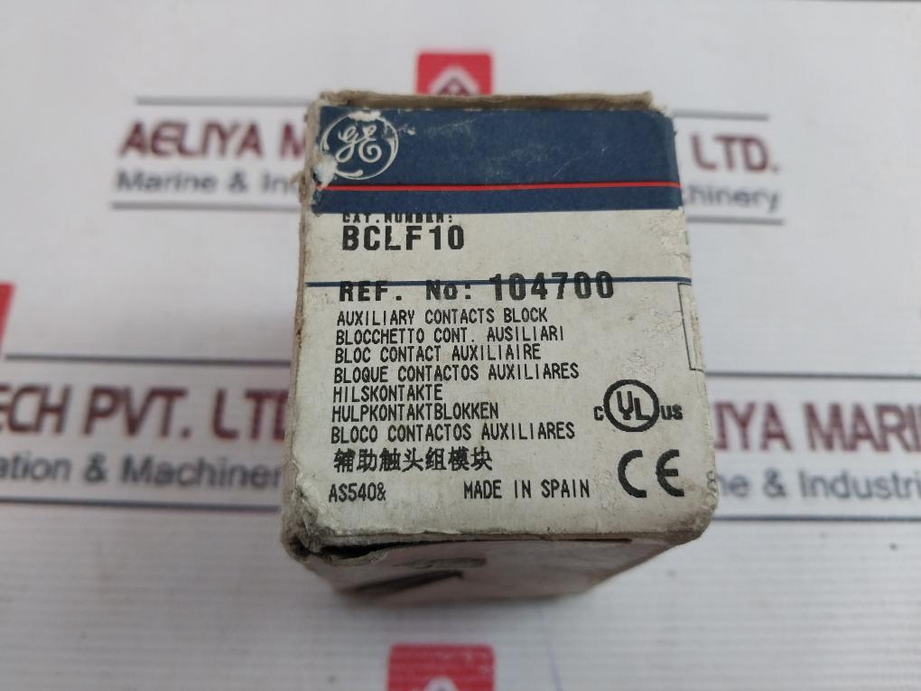 General Electric Bclf10 Auxiliary Contact Block