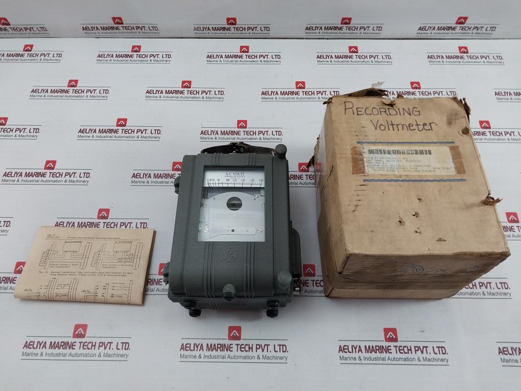 General Electric Cf1Vbk2-31N Recording Voltmeter 8Cf1Vbk2 0–140 / 280 Vac