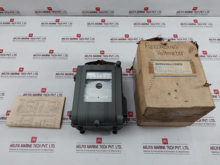 General Electric Cf1Vbk2-31N Recording Voltmeter 8Cf1Vbk2 0–140 / 280 Vac