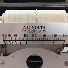 General Electric Cf1Vbk2-31N Recording Voltmeter 8Cf1Vbk2 0–140 / 280 Vac