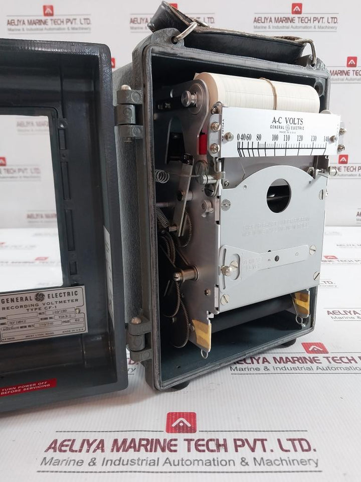 General Electric Cf1Vbk2-31N Recording Voltmeter 8Cf1Vbk2 0–140 / 280 Vac