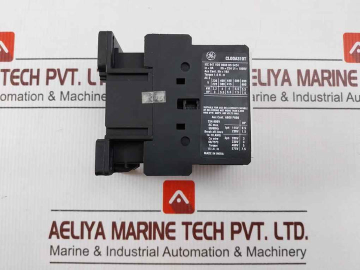 General Electric Cl00a310t Contactor 25a 600v Ac Max