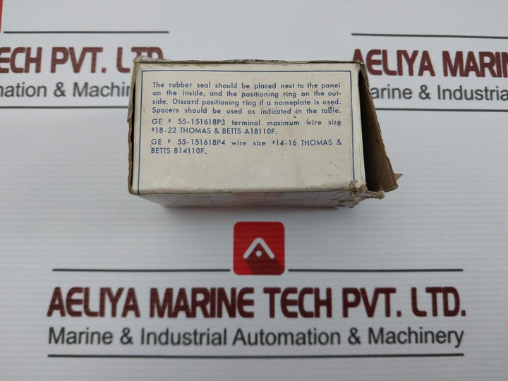 General Electric Cr 104 G Oil Tight Pushbutton Switch 750V