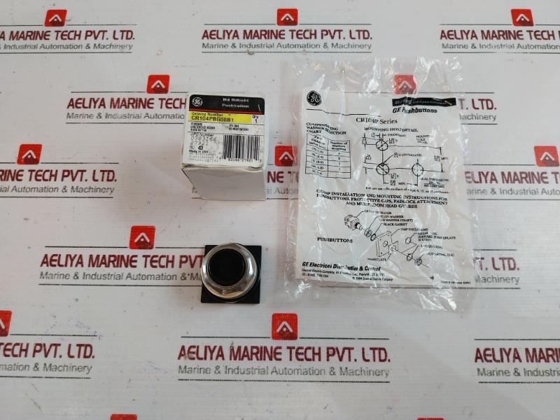 General Electric Cr104pbg00b1 Standard Pushbutton Less Contact (Black)