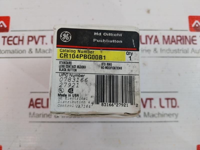 General Electric Cr104pbg00b1 Standard Pushbutton Less Contact (Black)