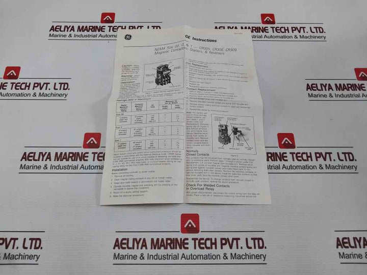 General Electric Cr306B004 Magnetic Starter 460-480V 60Hz