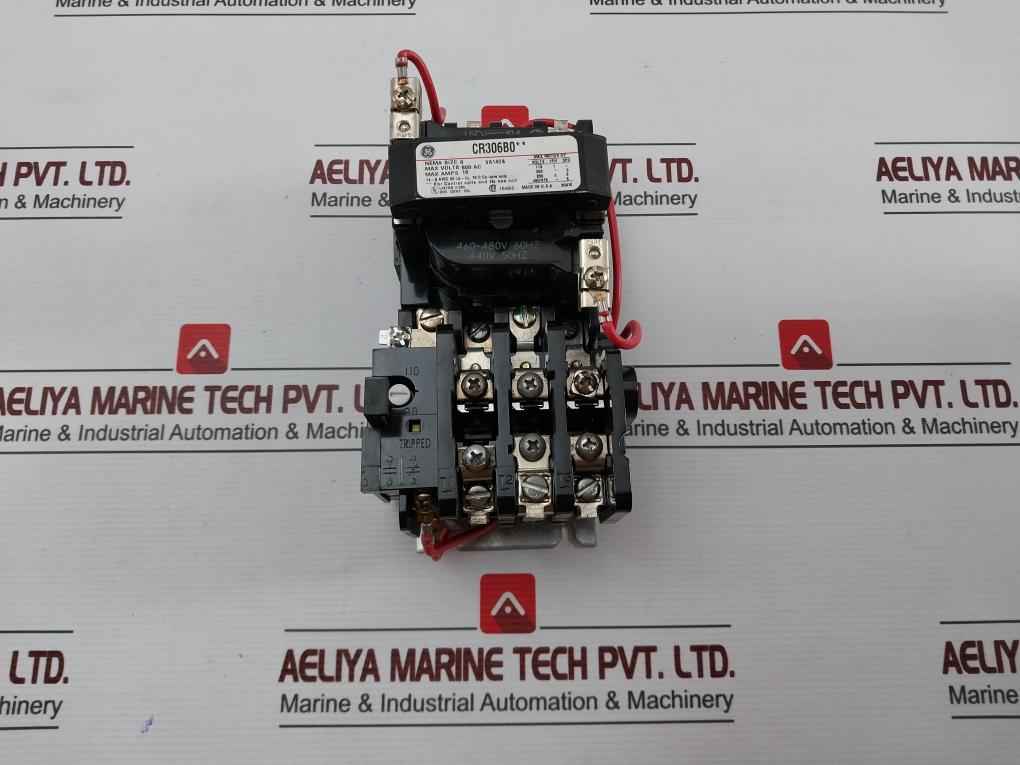 General Electric Cr306B004 Magnetic Starter 460-480V 60Hz