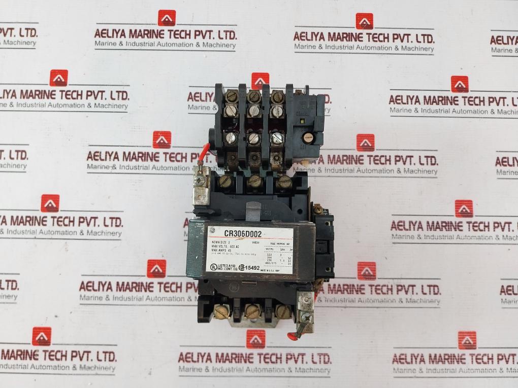 General Electric Cr306D002 Magnetic Starter 45Amp Ser A