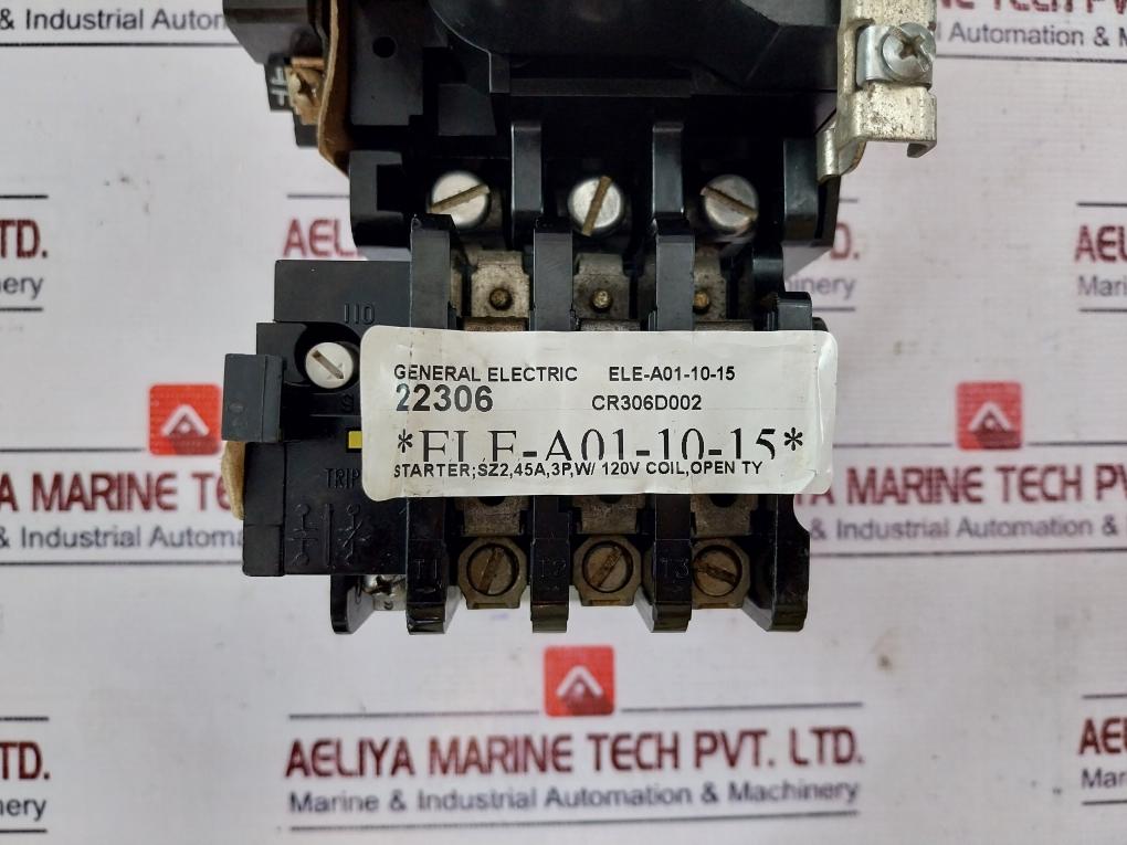 General Electric Cr306d002 Nema Size 2 Starter 45 A 120v Ac Coil