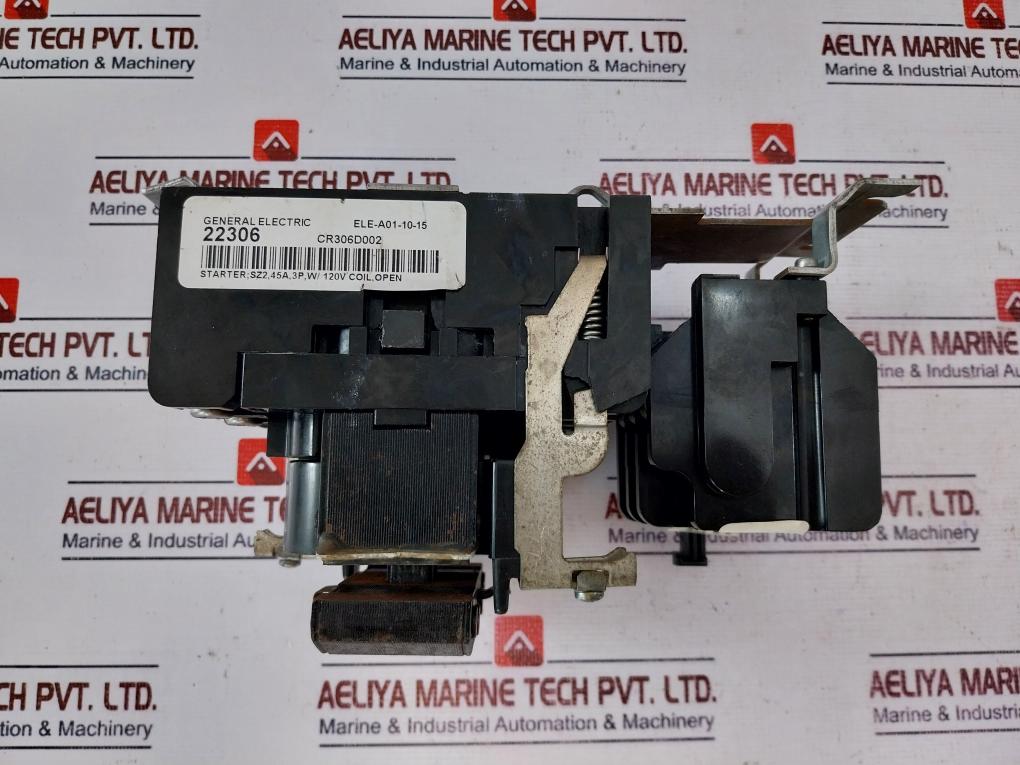 General Electric Cr306d002 Nema Size 2 Starter 45 A 120v Ac Coil