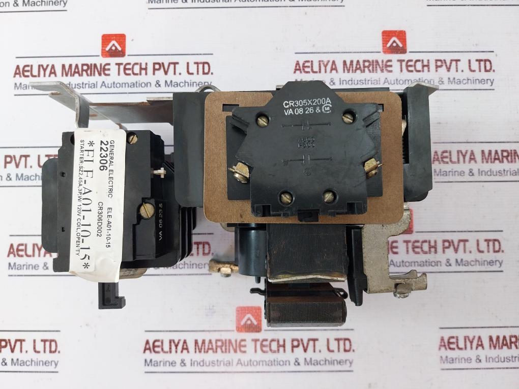 General Electric Cr306d002 Nema Size 2 Starter 45 A 120v Ac Coil