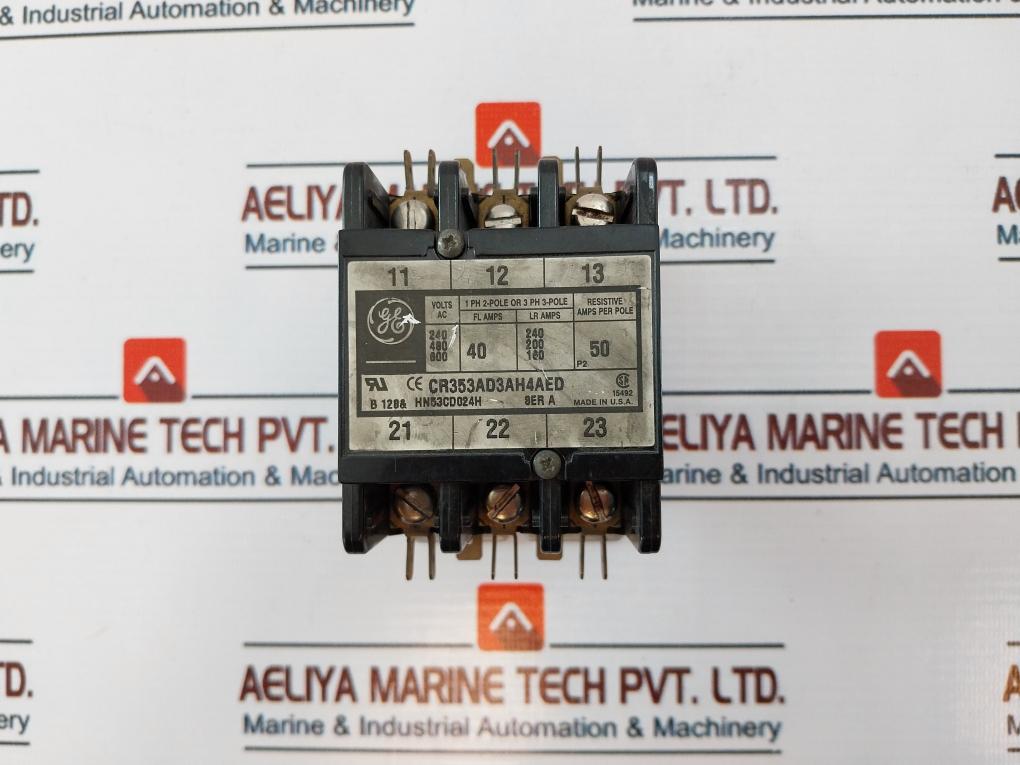 General Electric Cr353Ad3Ah4Aed Contactor 24V 50/60Hz