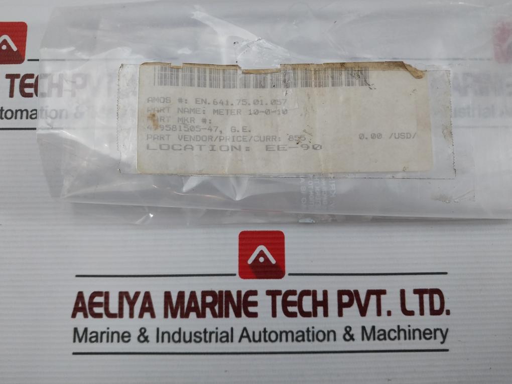 General Electric D-2840K10 H2 Percent Indicator Panel Meter 479581505-47