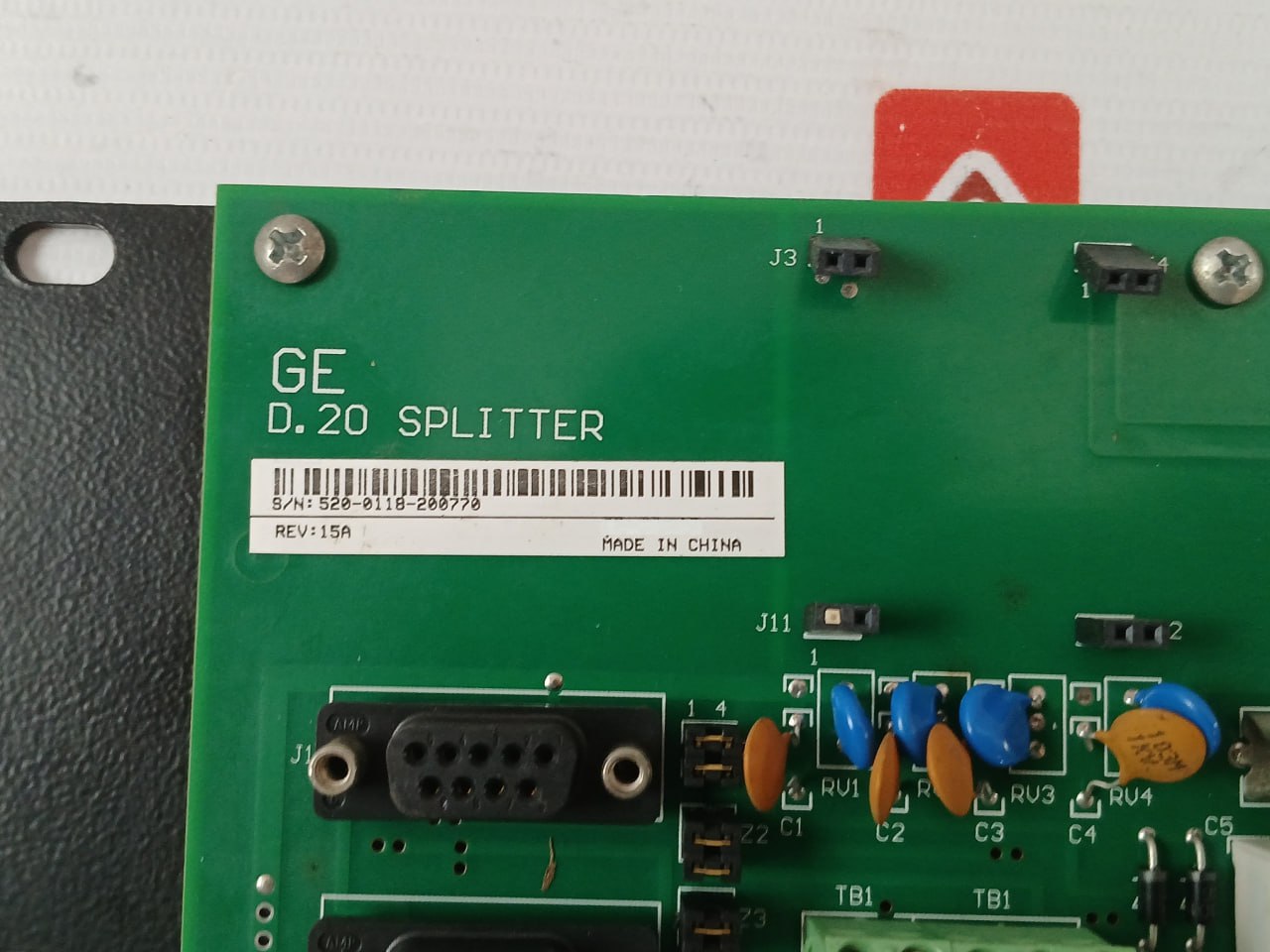 General Electric D.20 Splitter Pcb For Substation Controller Rev.15A