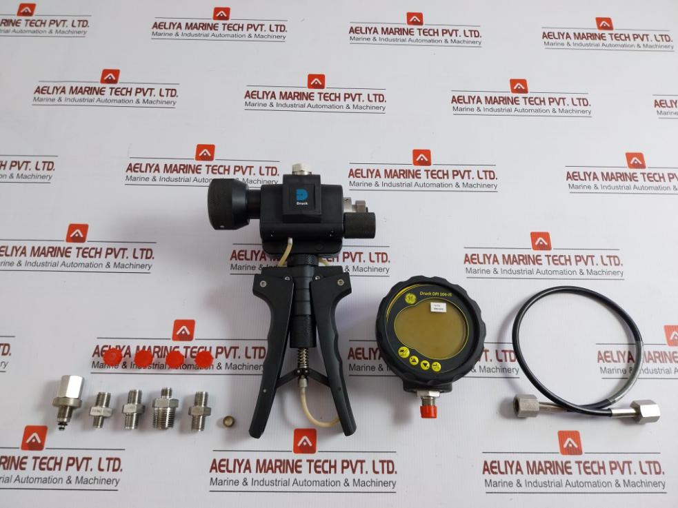 Portable Hydraulic Pressure Calibrator Kit 1000 Bar Dpi 104-is General Electric