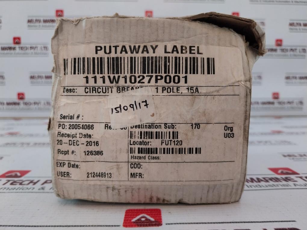 General Electric Ep101Ulh1 1 Pole Circuit Breaker 15A