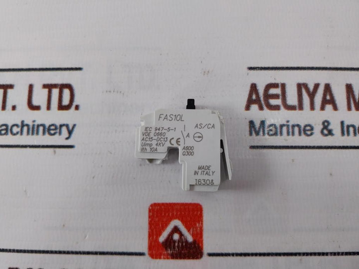 Lot of 3X General Electric FAS10L Auxiliary Contact 10A 4kV