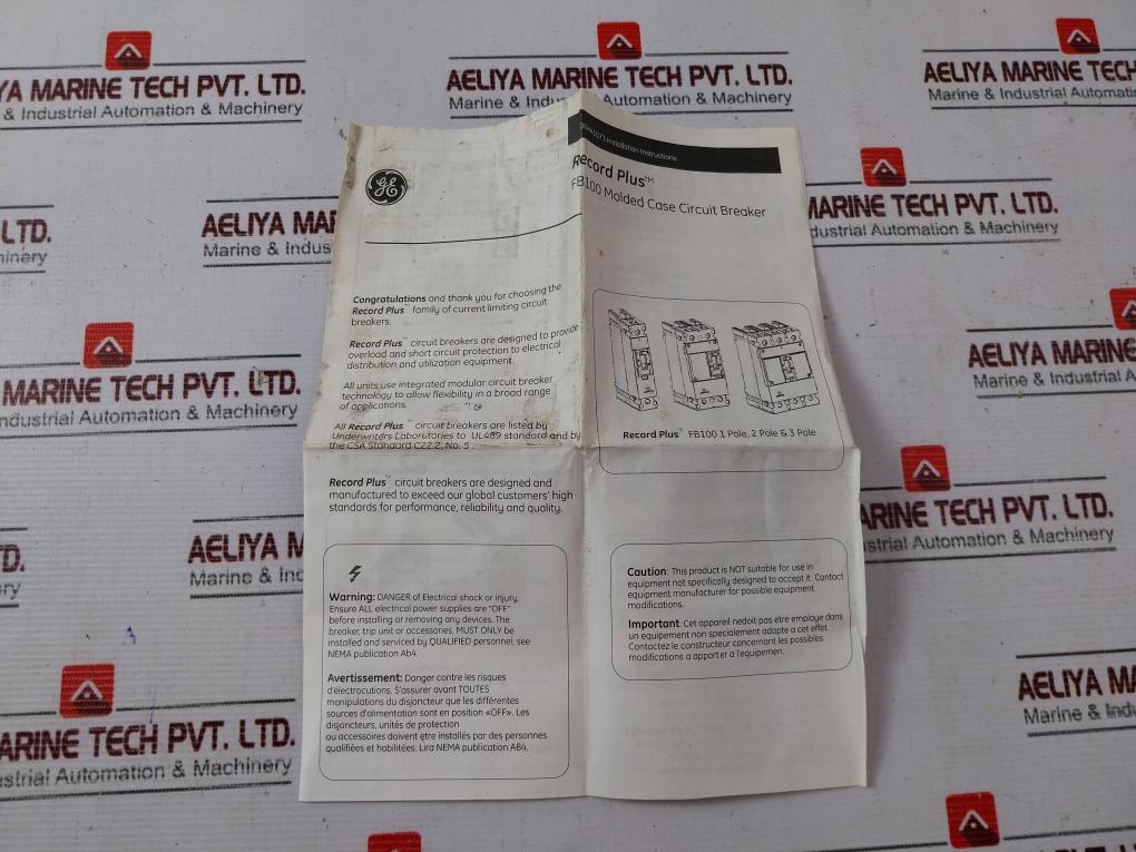 General Electric Fbn36Te040Rv Current Limiting Circuit Breaker 40A 240V