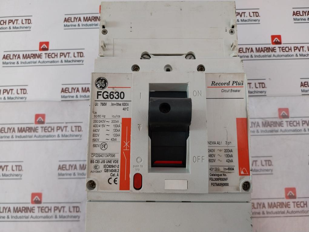 General Electric Fgl306F630Nf Circuit Breaker 690V