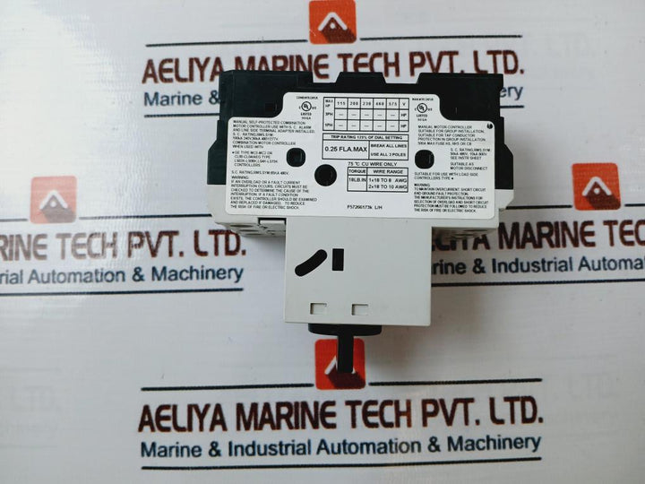 General Electric Gps1Bhab 3 Pole Manual Motor Starter 50/60Hz