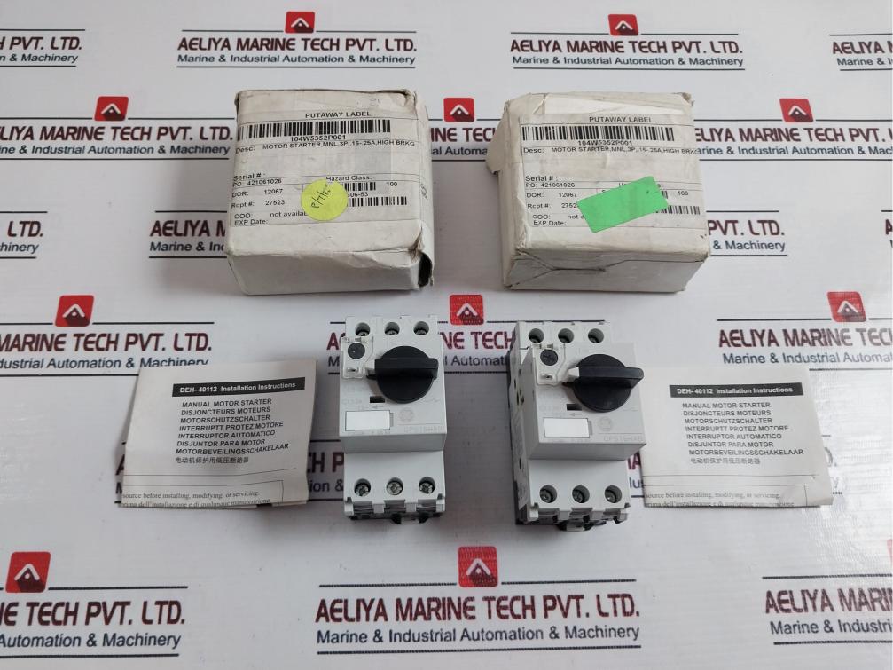 GENERAL ELECTRIC GPS1BHAB Manual Motor Starter