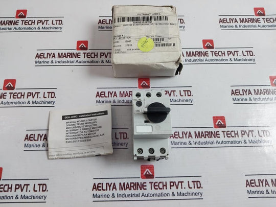 GENERAL ELECTRIC GPS1BHAB Manual Motor Starter