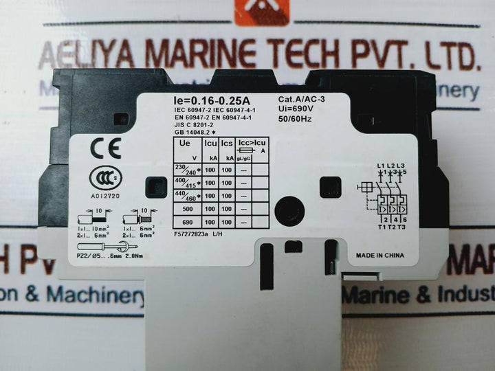 General Electric Gps1Bhab Manual Motor Starter 50/60Hz