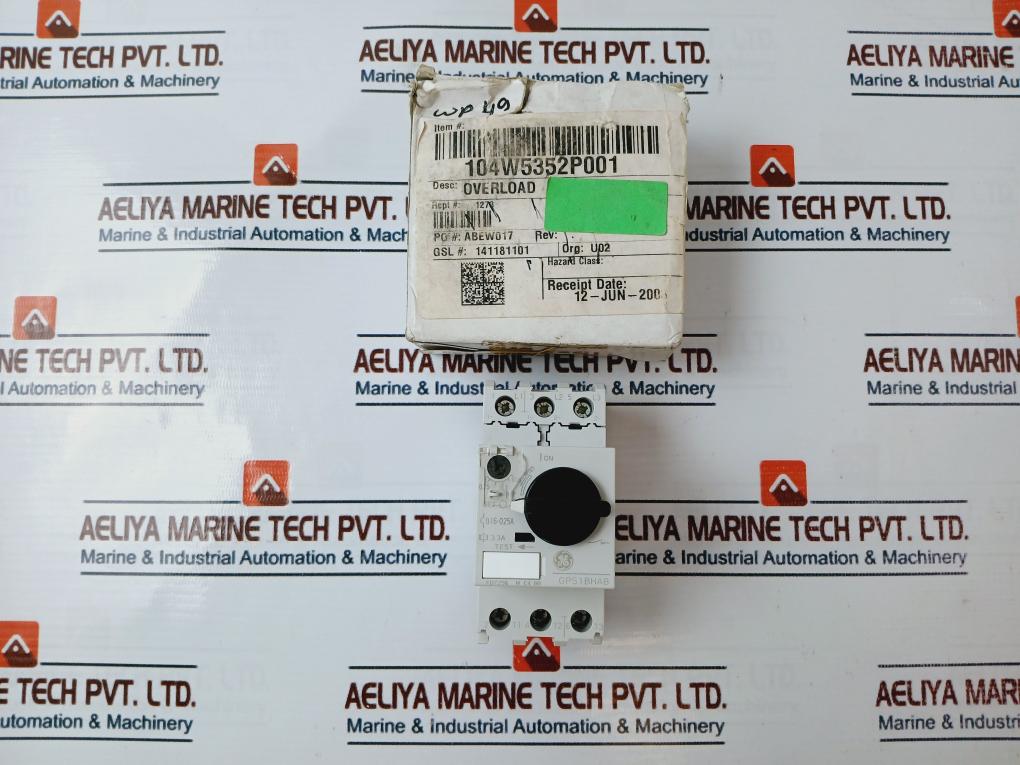 General Electric Gps1Bhab Manual Motor Starter 50/60Hz