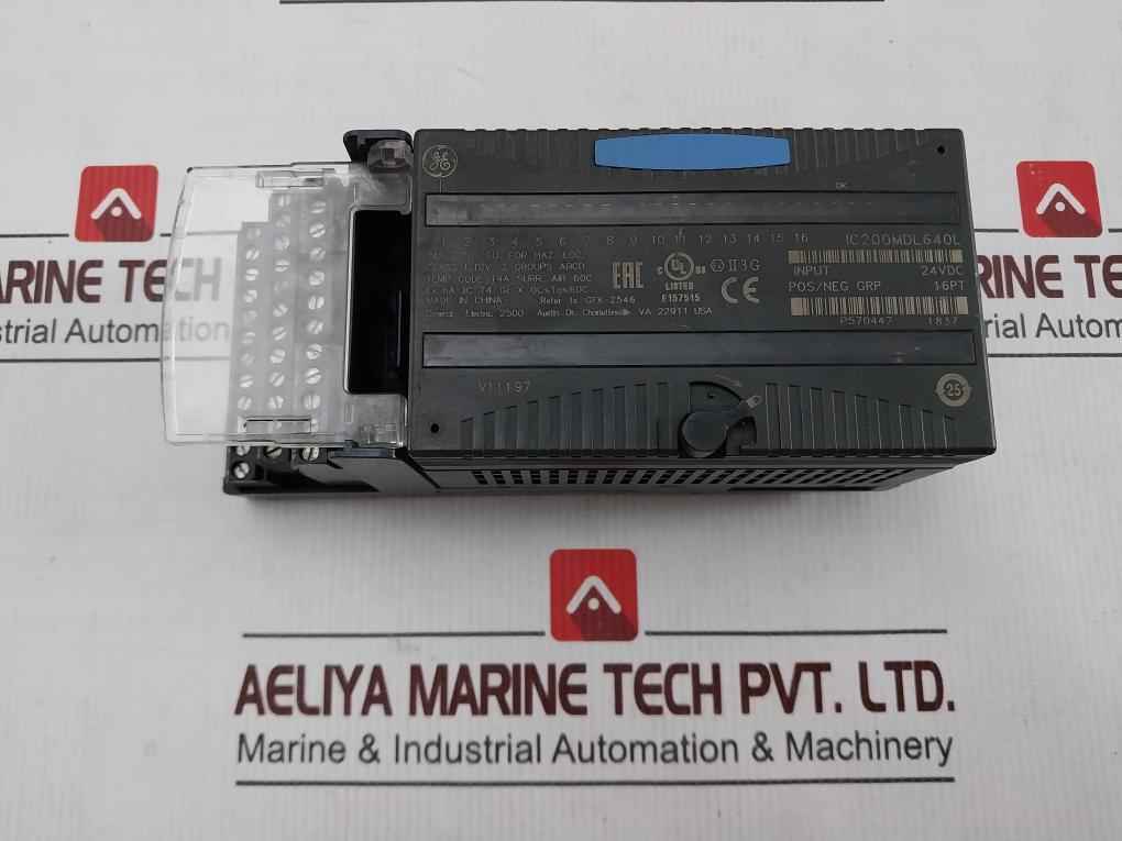 General Electric Ic200Mdl640L Discrete Input Module 24Vdc E157515