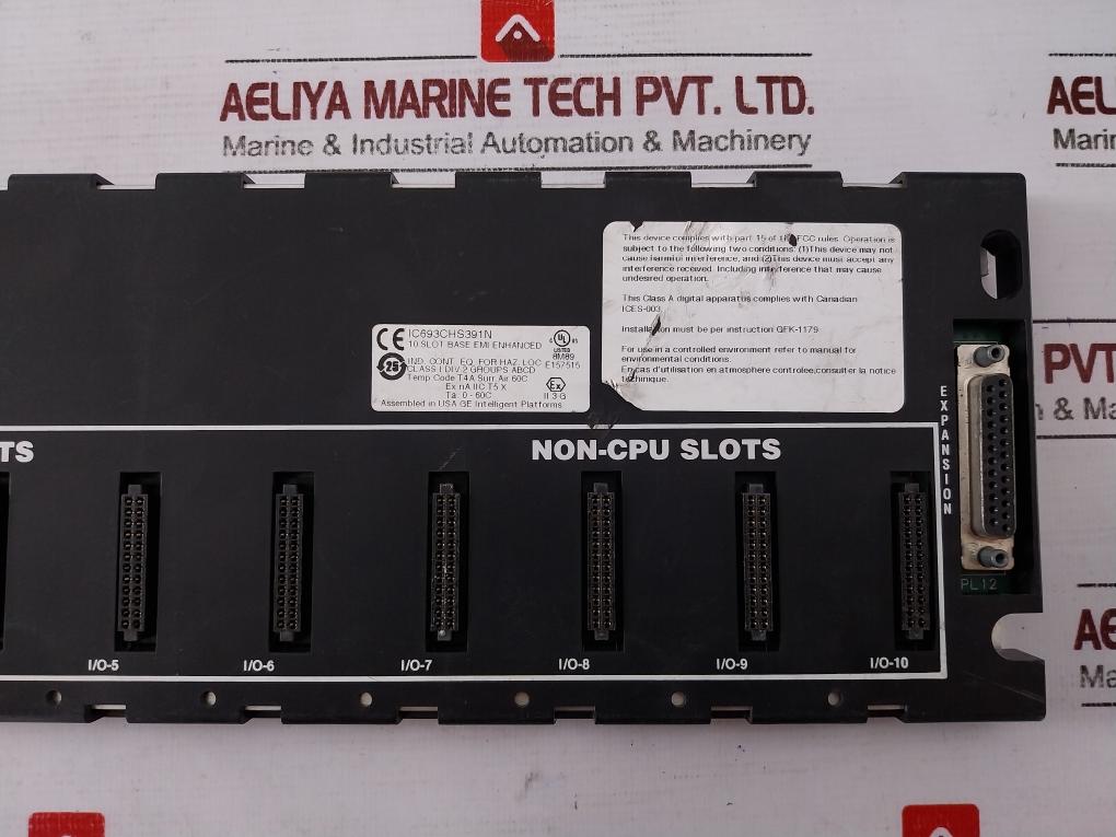 General Electric Ic693chs391n Programmable Controller Base 10-slot