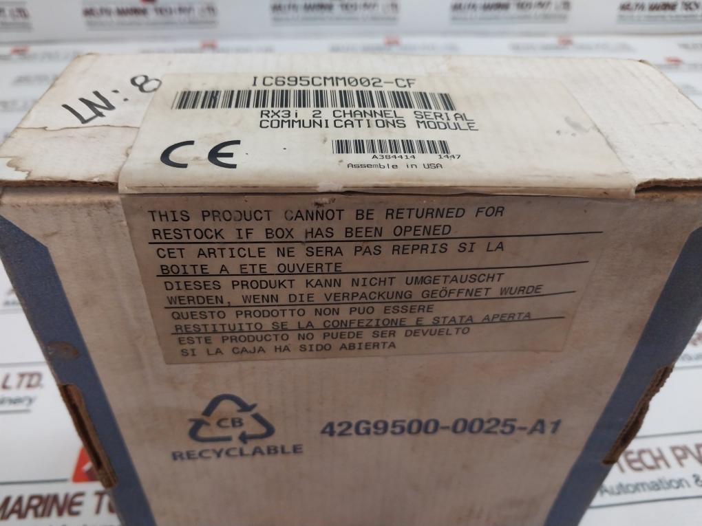 General Electric Ic695Cmm002 Serial Communication Module, 2 Ports