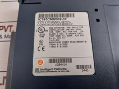 General Electric Ic695Cmm002 Serial Communication Module, 2 Ports