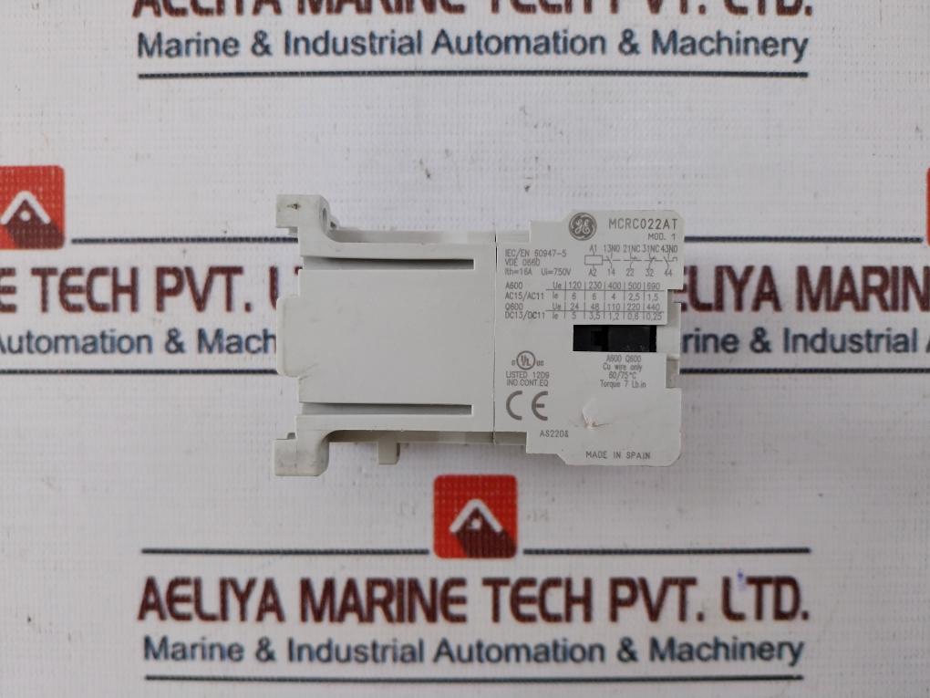 General Electric Mcrc022At Mini Control Relay 16A