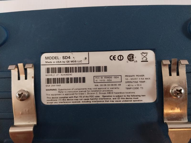General Electric Mds Sd4 Long Range Ip/ethernet Communication Module Lf-6240sd4c
