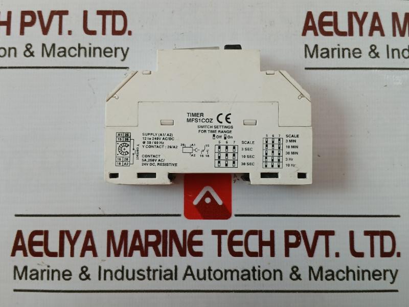 General Electric Mfs1Coz Timer 12-240V Ac/Dc At 50/60Hz 5A 250V Ac/24V Dc