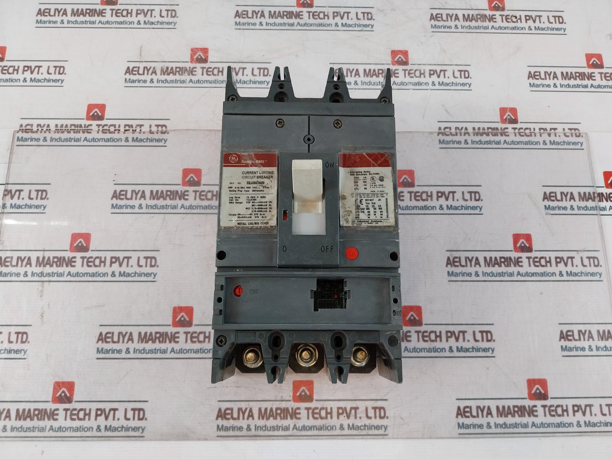 General Electric Sgla36At0400 Current Limiting Circuit Breaker