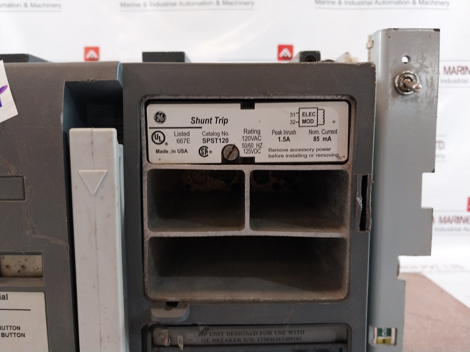 General Electric Shd20B220 3-pole Power Break Ii Circuit Breaker 600V Ac 2000Amp