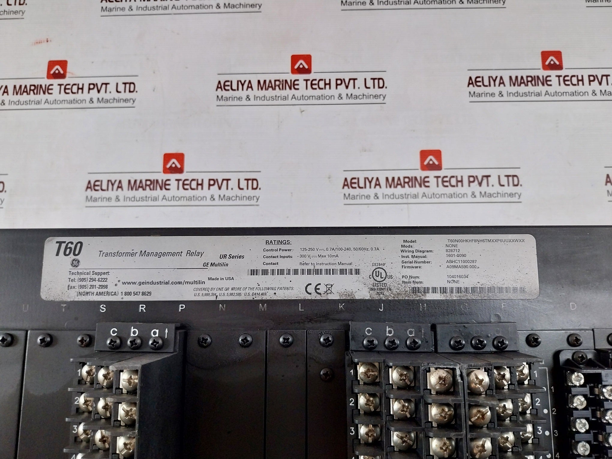 General Electric T60N00Hkhf8Nh6Tmxxp6Uuxxwxx Ur Series Transformer Management Relay