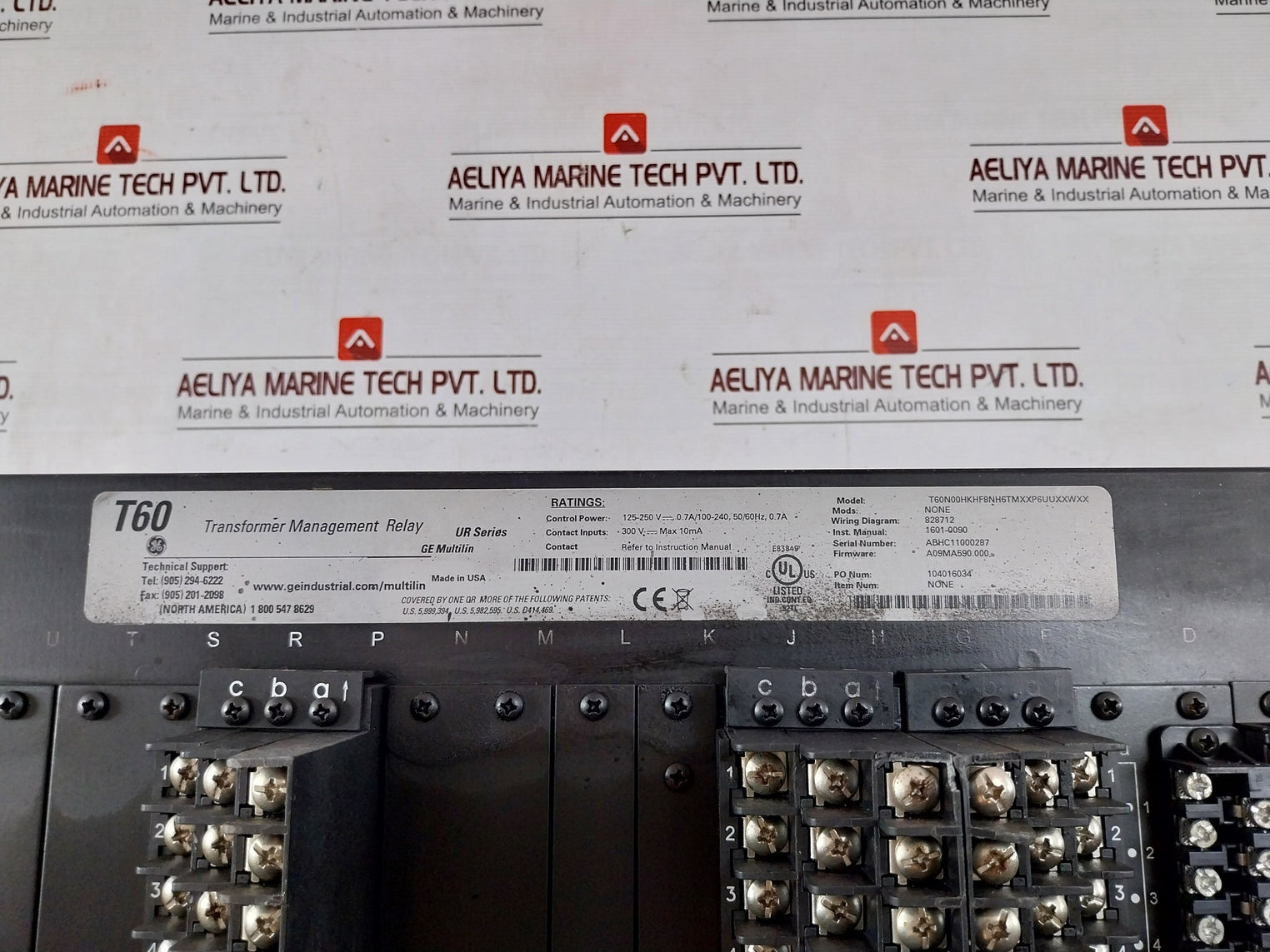 General Electric T60N00Hkhf8Nh6Tmxxp6Uuxxwxx Ur Series Transformer Management Relay