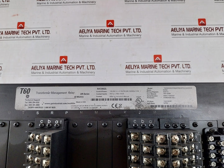 General Electric T60N00Hkhf8Nh6Tmxxp6Uuxxwxx Ur Series Transformer Management Relay