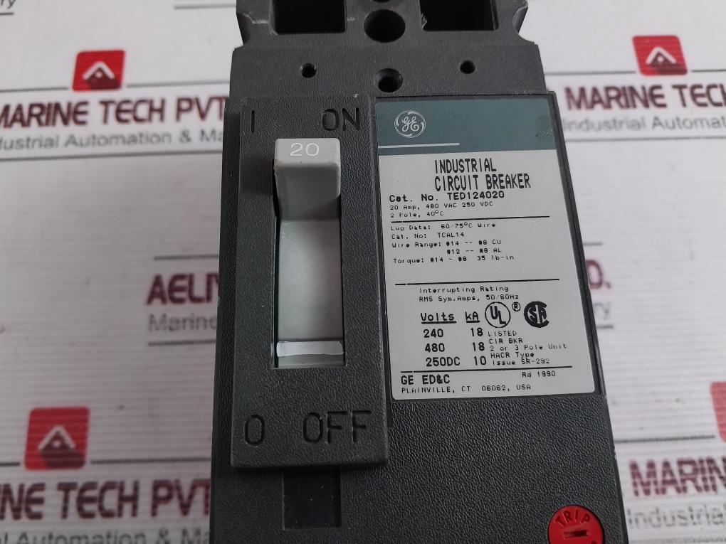 General Electric Ted124020 Industrial Circuit Breaker Tcal14