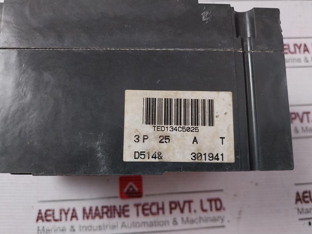 General Electric Ted134C5025 3 Pole Industrial Circuir Breaker 480V 25A 50/60Hz