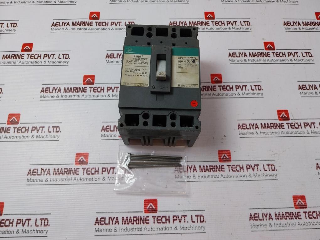 General Electric Thed136030 3 Pole Circuit Breaker 600Vac 30A