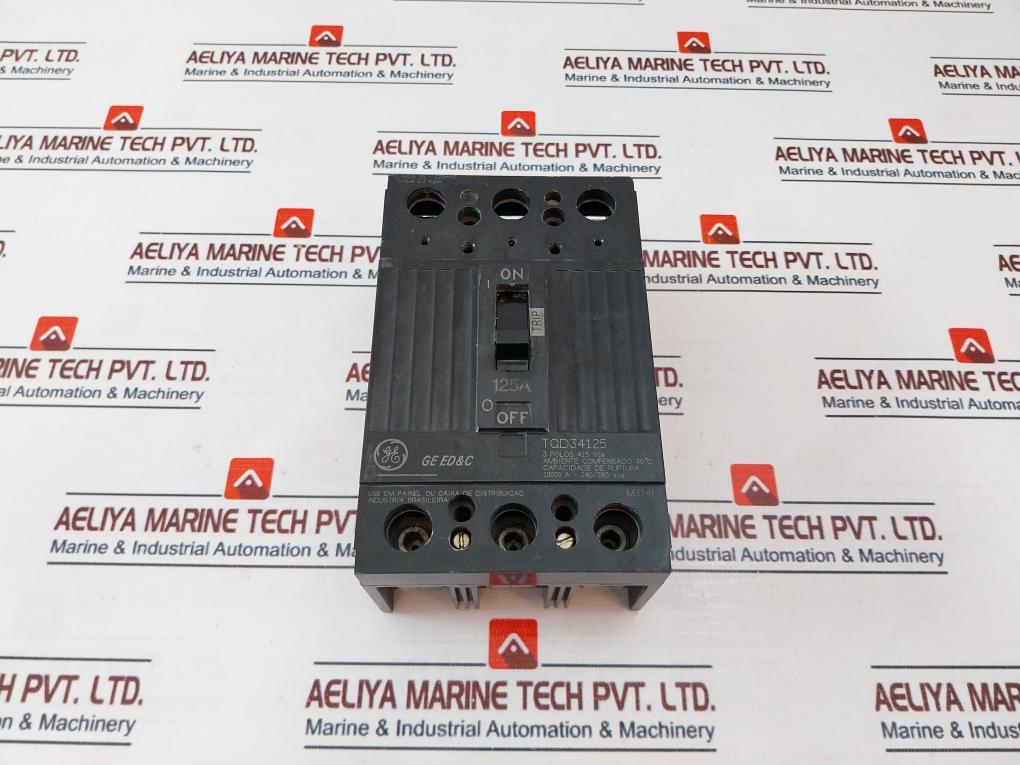 General Electric Tqd34125 Molded Case Circuit Breaker 125A