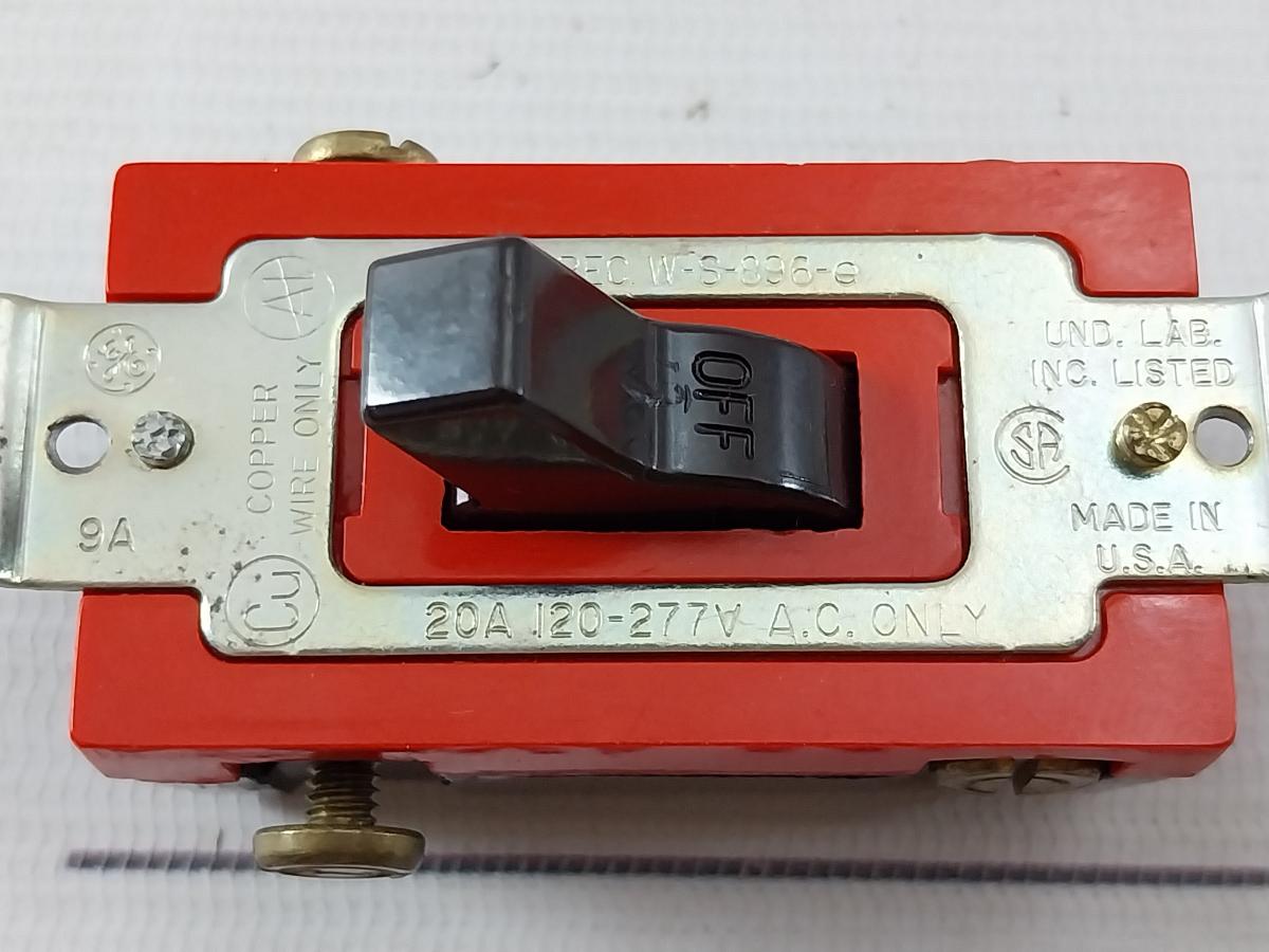 General Electric W-s-896-e Light Switch Fed Spec W-s-896-e