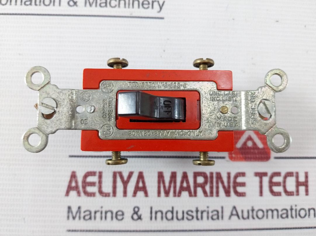 General Electric W-s-896-e Light Switch Fed Spec W-s-896-e