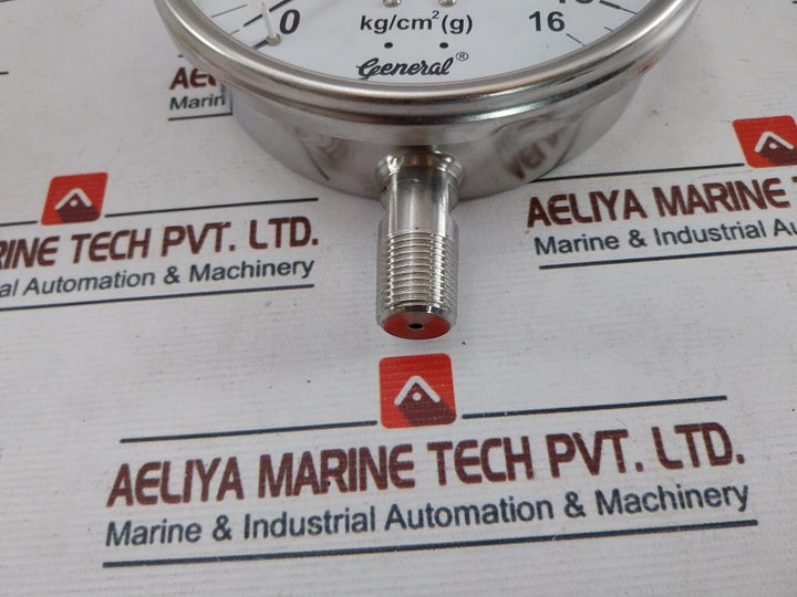 General Instruments Bspg-v Pressure Gauge 0-16 Kg/Cm2
